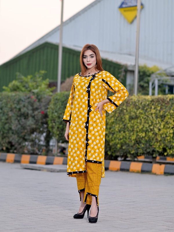 2 Pc stylish Lawn dress - Image 3