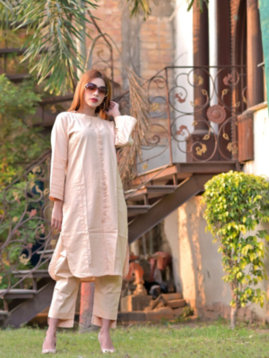 2Pc soft Khaddar dress